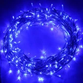 PROFESYONEL IP44 DIŞ MEKAN IŞIĞI 10 METRE MAVİ LED IŞIK SU GEÇİRMEZ SABİT YANAR 100 LEDLİ EKLEMELİ thumbnail 3