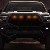 Üniversal Oto RGB Ön Panjur Ledi App Kontrollü Araç Ön Izgara Aydınlatma Off Road Suv Dekoratif Panjur Lambası 4lü 12V thumbnail 9