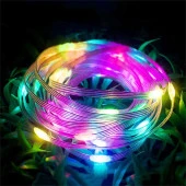 DIŞ MEKAN IŞIĞI RGB LED LİGHT WATERPROOF 3X2 SALKIM GÜN IŞIĞI RENKLİ LED IŞIK SU GEÇİRMEZ 200 LEDLİ - 1