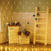 2X2 AĞ LED IŞIK GÜN IŞIĞI EKLEMELİ 220V FİŞLİ ÖRÜMCEK AĞI IŞIĞI YILBAŞI IŞIĞI NOEL IŞIĞI GÜN IŞIĞI thumbnail 2