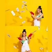 VIP OTOMATİK PARA FIRLATMA TABANCASI YILBAŞI OYUNLARI YILBAŞI PARTİ MALZEMELERİ EĞLENCELİ TABANCA - 7