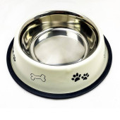 PF-4172 Playfull 96 Oz Desenli Çelik Mama ve Su Kabı (ASRPP-96 oz) - 1