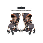 4 Baby Drone Kabin Boy İkiz Bebek Arabası Antrasit - 2