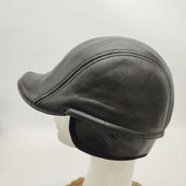 Önü Düz Ördek Model Kasket Siyah Renk - 6
