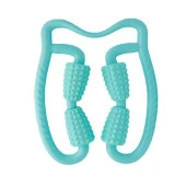 Selülit Masaj Rulosu 4 Topuzlu Masaj Aparatı Yeşil Renk thumbnail 1