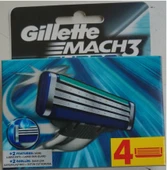 Gillette Mach3 Turbo 4 lü ALMANYA ÜRETİM  3014260320096 thumbnail 1