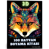 3 Boyutlu 100 Hayvan Boyama Kitabı - 1