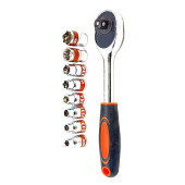 Freed 1/2 Cırcır Kollu Lokma Soket Takımı Seti 9 Parça - 1