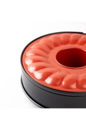 Tantitoni KIRMIZI TABANLI KELEPÇELİ TÜPLÜ KEK KALIBI 26CM - 1