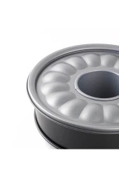 Tantitoni SILVER TABANLI KELEPÇELİ TÜPLÜ KEK KALIBI 24CM - 1