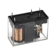 12 VOLT ROLE TEK KONTAK 5 BACAK 10 AMPER ŞEFFAF (HLS-14F1L-DC12V-C) - 2