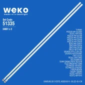 34681X2 SAMSUNG 2012 VESTEL 405630 60 H1 2 ADET LED BAR (4353) - 1