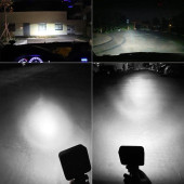 Off Road Sis Farı - Lambası 16 Led Kare Çalışma Lambası (2 Adet) - 3