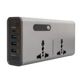 CZ04/12V-24V 12-24 VOLT 200 WATT 3 USB + TYPE-C GİRİŞLİ ARAÇ POWER INVERTER (4353) - 1