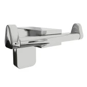 Bornoz Havlu Asma Askısı Banyo Lavabo Çatal 2li Metal Sağlam Aparat Krom Askılık Vidalı thumbnail 2