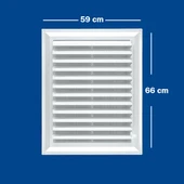 Güloğlu Panpen Plastik Menfez Panjur 59x66cm thumbnail 2