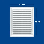 Güloğlu Panpen Plastik Menfez Panjur 43x53cm thumbnail 2