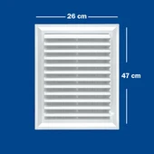 Güloğlu Panpen Plastik Menfez Panjur 26x47cm thumbnail 2