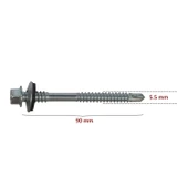 Trapez Çatı Vidası 5.5x90 - 1