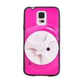 FitCase Samsung S5 (G900) Kulaklık Makaralı Arka Kapak Pembe - 1