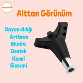 Wetra Line 6'lı Set Mobilya TV Ünitesi Çekyat Koltuk Kanepe Destek Ayağı 15 cm Siyah Krom M8 Civata - 5