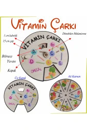 Vitaminler Ve Besinleri Bilgi Çarkı - 1