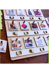 Montessori Büyük Boy Sorumluluk Alma Beceri Ve Görev Tablosu Günlük Rutinim - 2