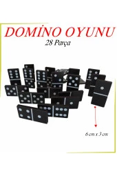 Ahşap Klasik Domino Oyunu 28 Parça - 2