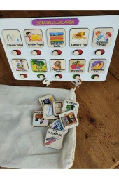 Montessori Sorumluluk Alma Beceri Ve Görev Tablosu Günlük Rutinim thumbnail 2