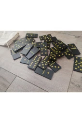 Ahşap Yıldızlı Domino Büyük Boy 8 Cm * 4 Cm - 2
