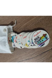 Türkçe Ingilizce Deniz Taşıtları Ahşap Renkli Puzzle 9 Araç 27 Parça - 1