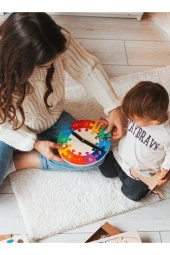 Saatleri Öğreniyorum Renkli Daire Puzzle - 2