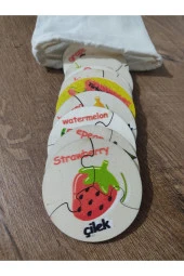 Türkçe Ingilizce Meyveler Ahşap Renkli Puzzle 9 Araç 27 Parça - 3