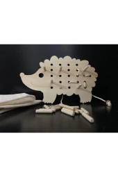 Montessori İp Geçirme Ve Pim Takma Kirpi - 2