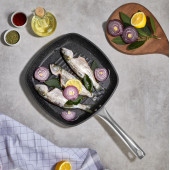 FALEZ BLACK LINE 28 CM KARE TAVA - 1