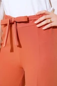 Kuşak Bağlamalı Dabıl Pantolon Kiremit - 4