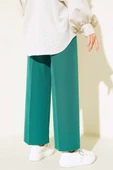 Kuşak Bağlamalı Dabıl Pantolon Yeşil - 3