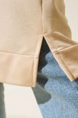 Arma Detaylı Uzun Tunik Bej thumbnail 4
