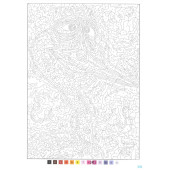 Profesyonel Sayılarla Boyama Kitabı (100 Boyama Sayfası) - 6