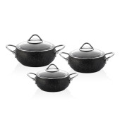 FALEZ BLACK LINE 6 PARÇA GÜVEÇ MİDİ SET - 1