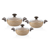 FALEZ CREAMY 6 PARÇA GÜVEÇ MİDİ SET - 1
