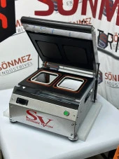 Sönmez Vakum 190*144 Kase Tabak Kapatma Makinesi 2 li Kalıp - 1