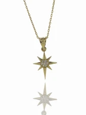 14 Ayar Minik Kutup Güney Yıldızı Altın Kolye thumbnail 1