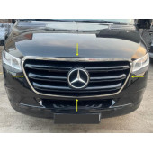 Mercedes Sprinter W907 Krom Ön Panjur Çerçevesi 4 Parça 2018+ Paslanmaz Çelik - 4