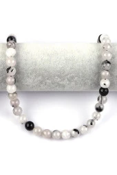 Rutil Kuvars Doğal Taş Dizi 10 mm Küre Kesim thumbnail 2