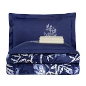 BASKILI SATEN ÇİFT KİŞİLİK NEVRESİM TAKIMI BAMBOO thumbnail 5