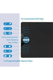 Huion HS610 10x6.25" Grafik Tablet - 3