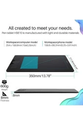 Huion HS610 10x6.25" Grafik Tablet - 7