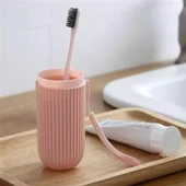 Seyahat Tipi Plastik Diş Fırçası Gözlük Kalem Fırça Erzak Saklama Kabı Düzenleme Kalemlik - 5