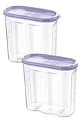 2 Kapaklı Ölçekli Erzak Kuru Gıda Saklama Kutusu Kabı 2,4 Litre-SA940 - 10